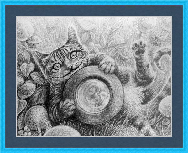 The Cheshire Cat (Drawing) Art Print
