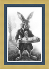 The March Hare (Drawing) Art Print
