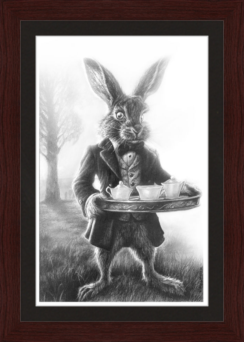 The March Hare (Drawing) Art Print