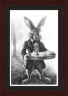 The March Hare (Drawing) Art Print