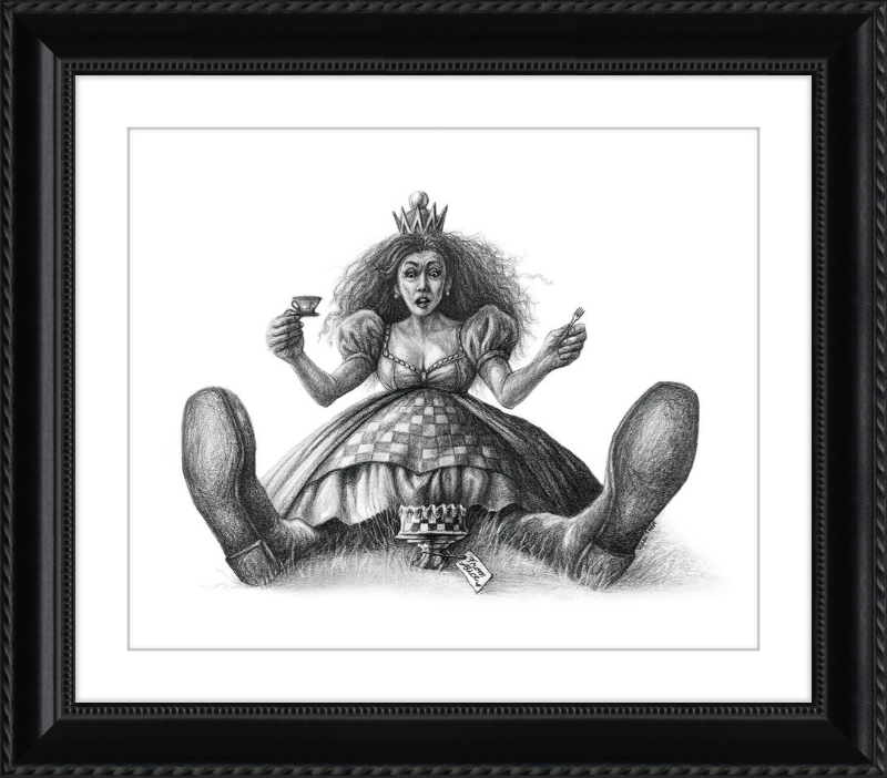 The Red Queen (Drawing) Art Print
