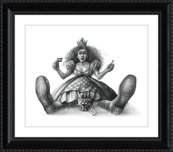 The Red Queen (Drawing) Art Print