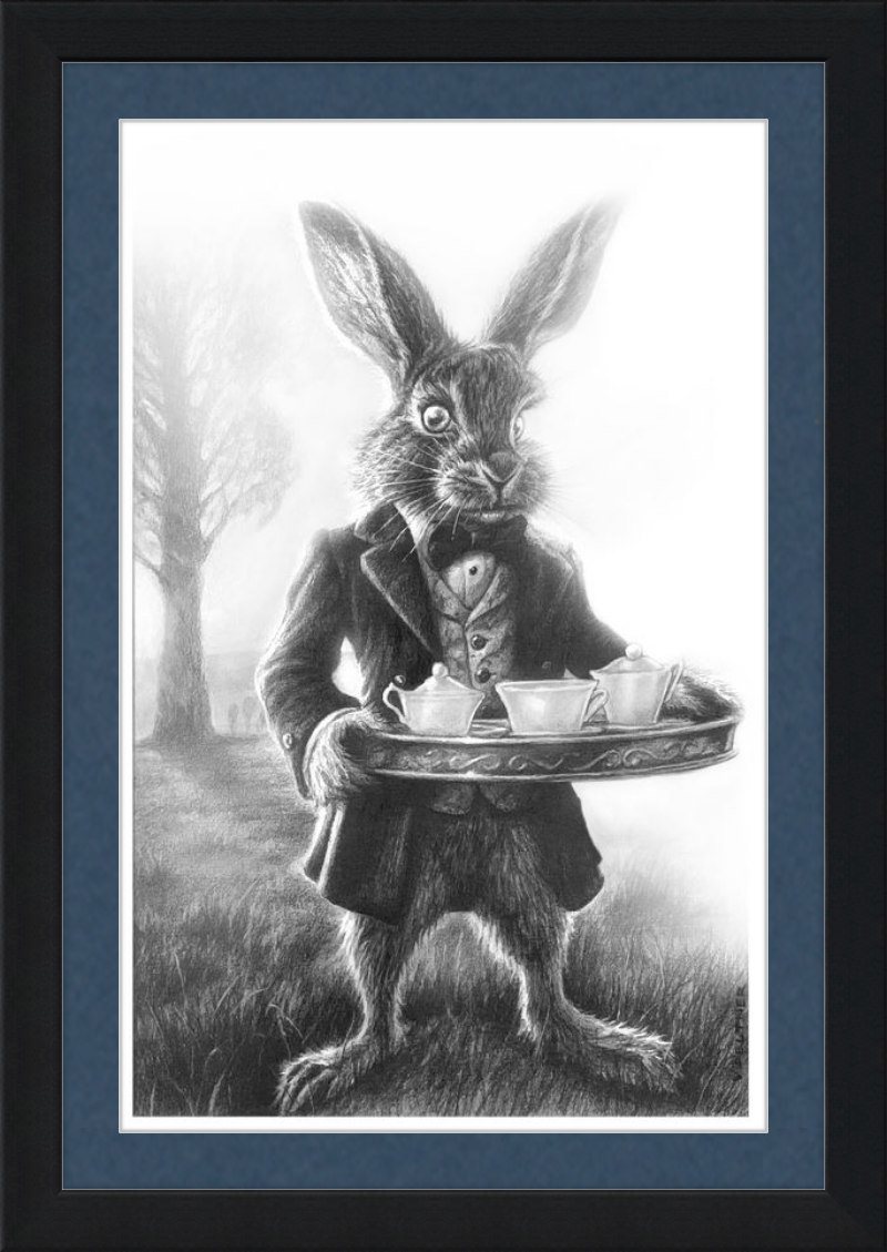 The March Hare (Drawing) Art Print