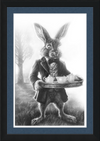 The March Hare (Drawing) Art Print