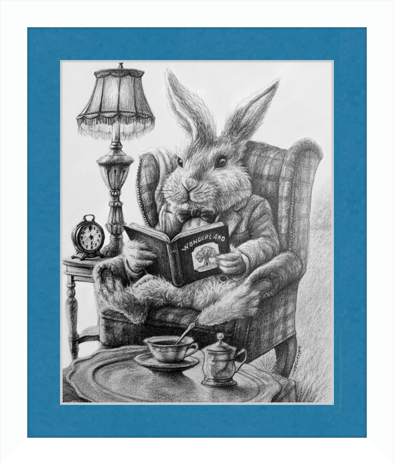 The White Rabbit (Drawing) Art Print
