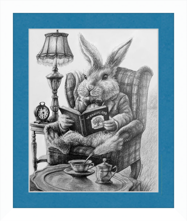 The White Rabbit (Drawing) Art Print