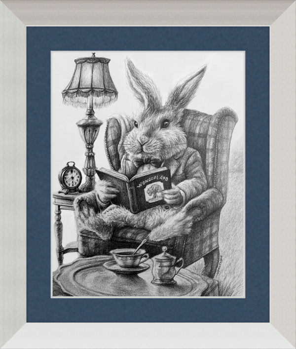The White Rabbit (Drawing) Art Print