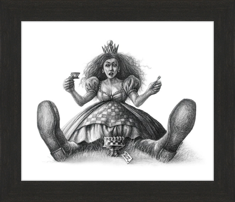 The Red Queen (Drawing) Art Print