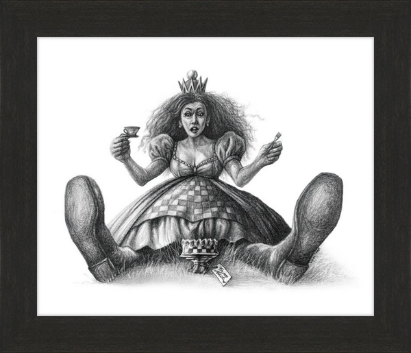 The Red Queen (Drawing) Art Print