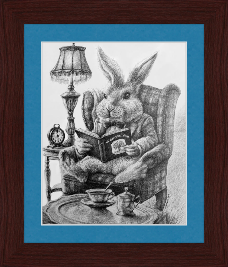 The White Rabbit (Drawing) Art Print