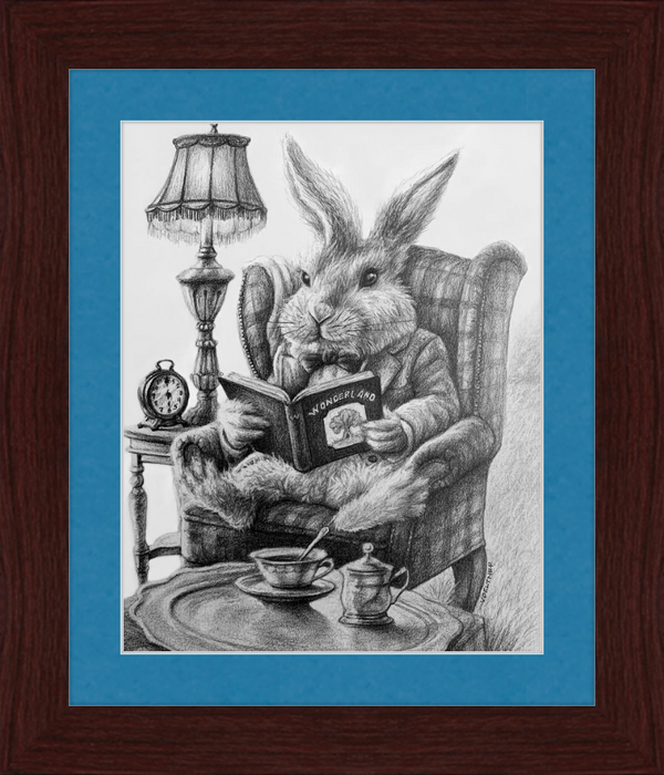 The White Rabbit (Drawing) Art Print