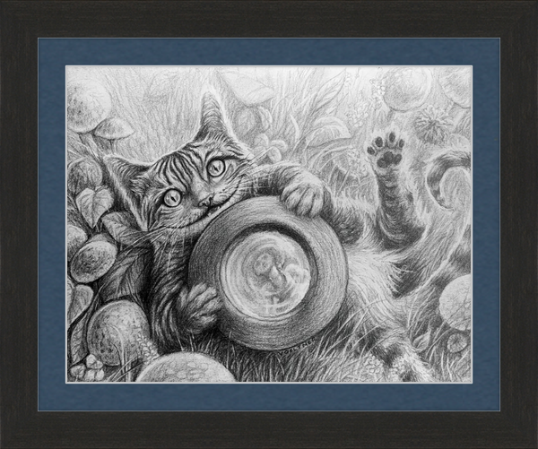 The Cheshire Cat (Drawing) Art Print