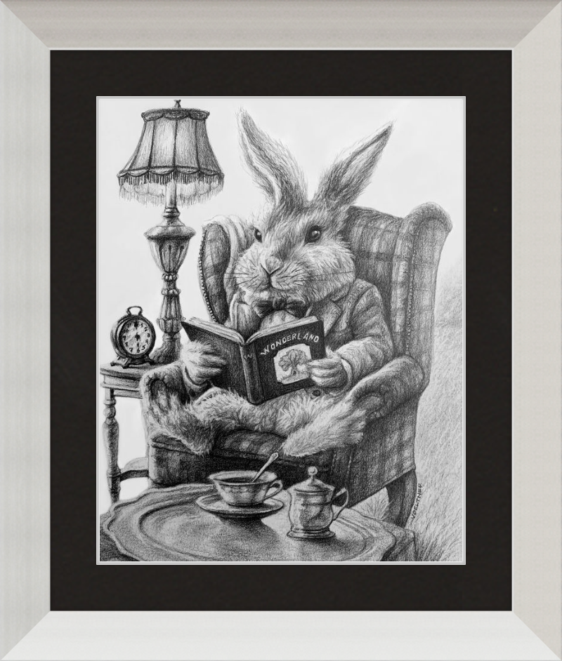 The White Rabbit (Drawing) Art Print