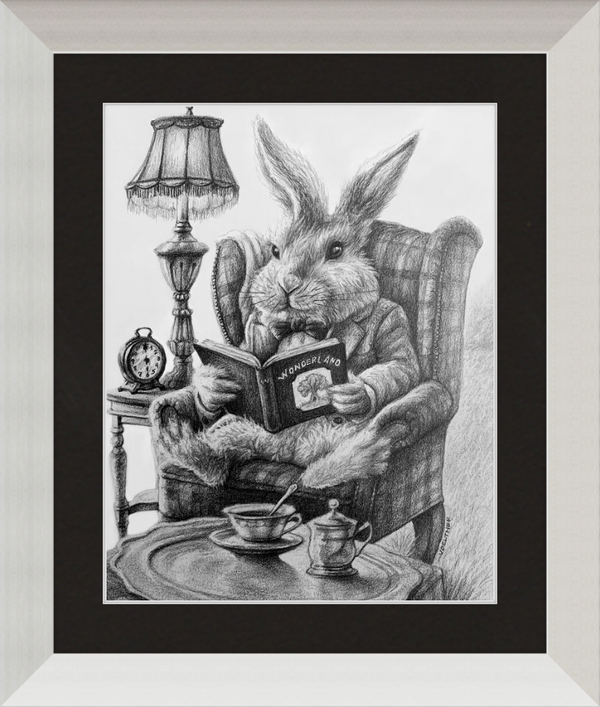 The White Rabbit (Drawing) Art Print