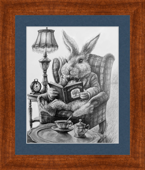 The White Rabbit (Drawing) Art Print
