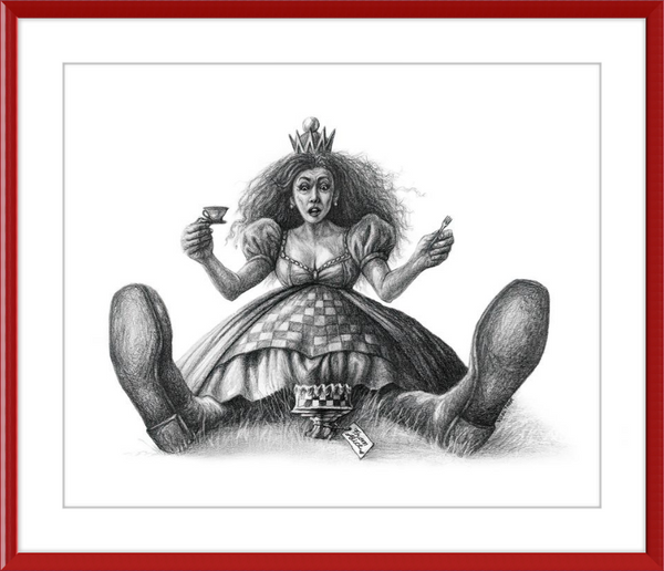 The Red Queen (Drawing) Art Print