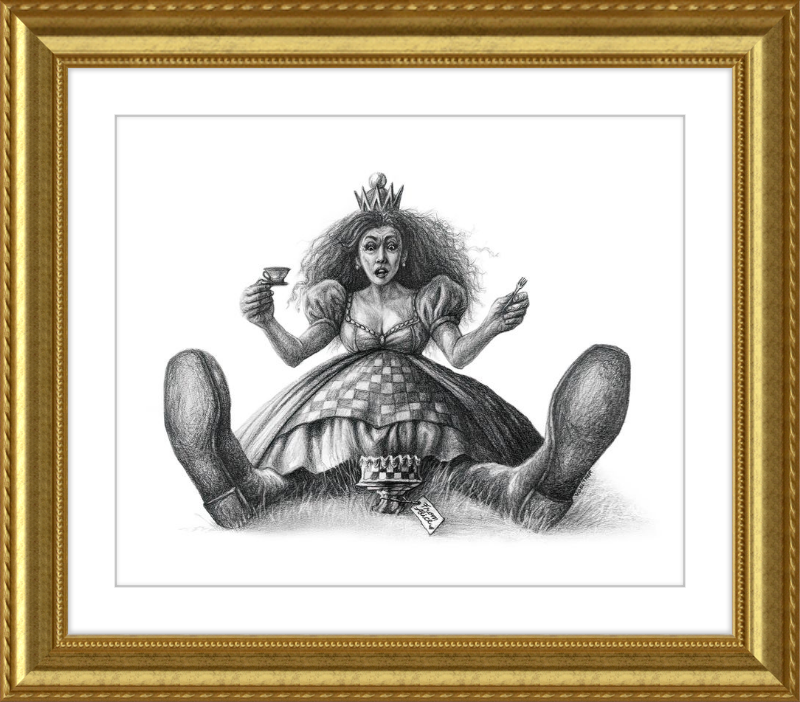The Red Queen (Drawing) Art Print