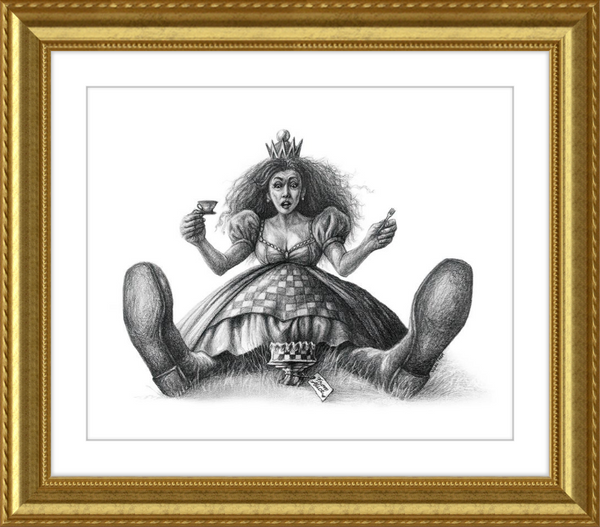 The Red Queen (Drawing) Art Print