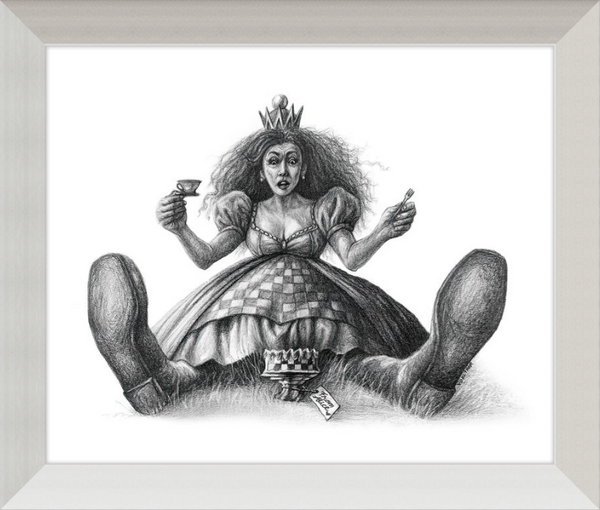 The Red Queen (Drawing) Art Print