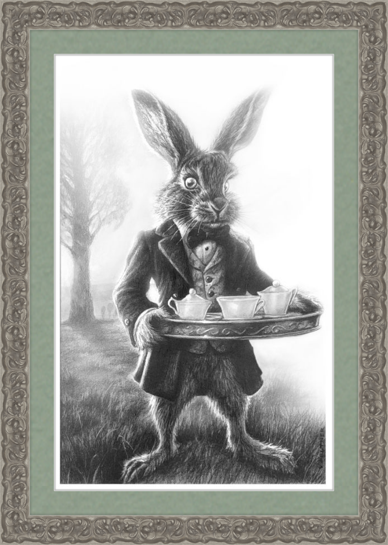 The March Hare (Drawing) Art Print