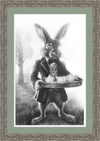 The March Hare (Drawing) Art Print