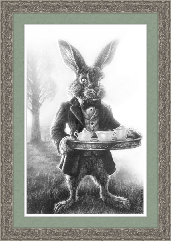 The March Hare (Drawing) Art Print