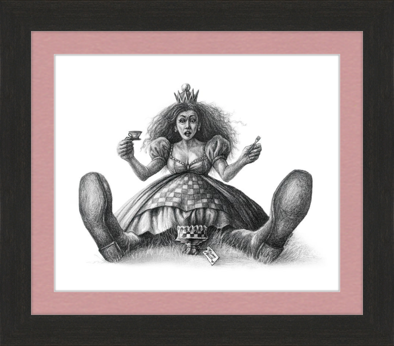 The Red Queen (Drawing) Art Print