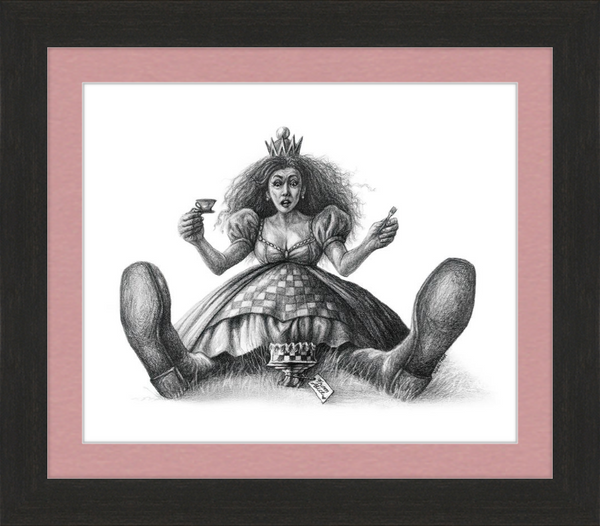 The Red Queen (Drawing) Art Print