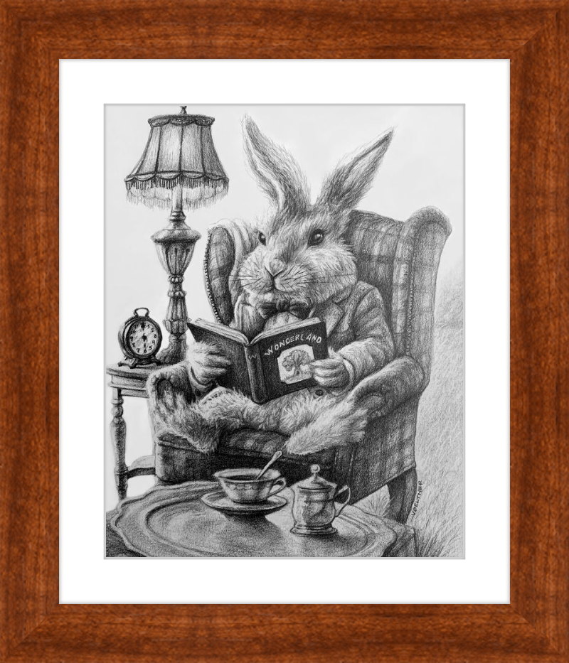 The White Rabbit (Drawing) Art Print