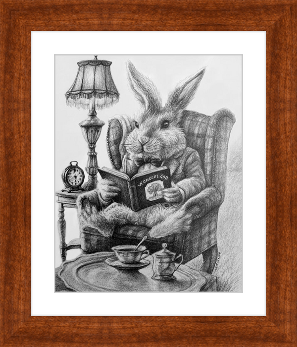 The White Rabbit (Drawing) Art Print