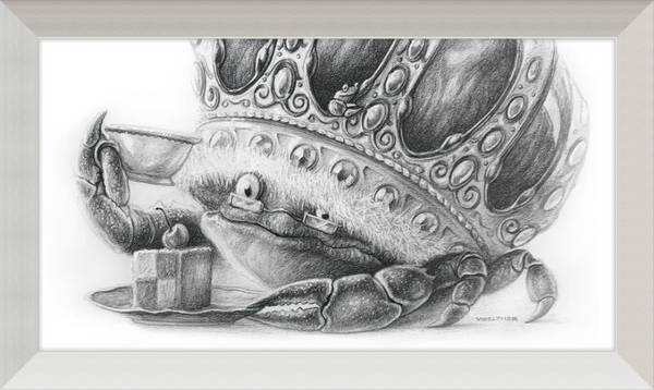 The Old Crab (Drawing) Art Print