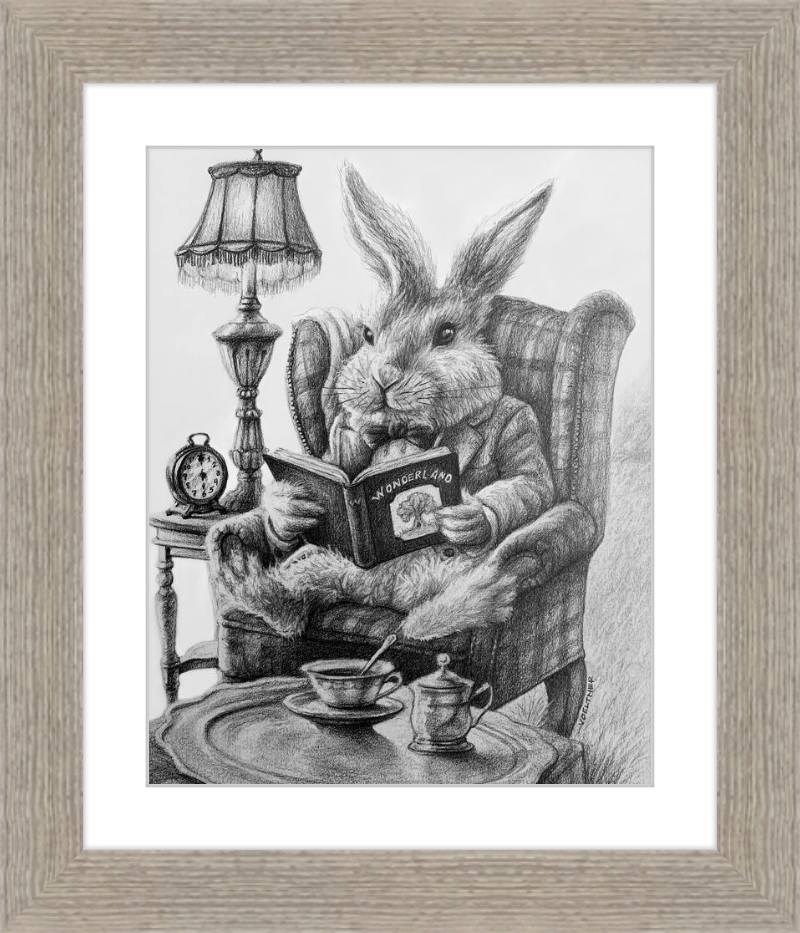 The White Rabbit (Drawing) Art Print