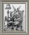 The White Rabbit (Drawing) Art Print