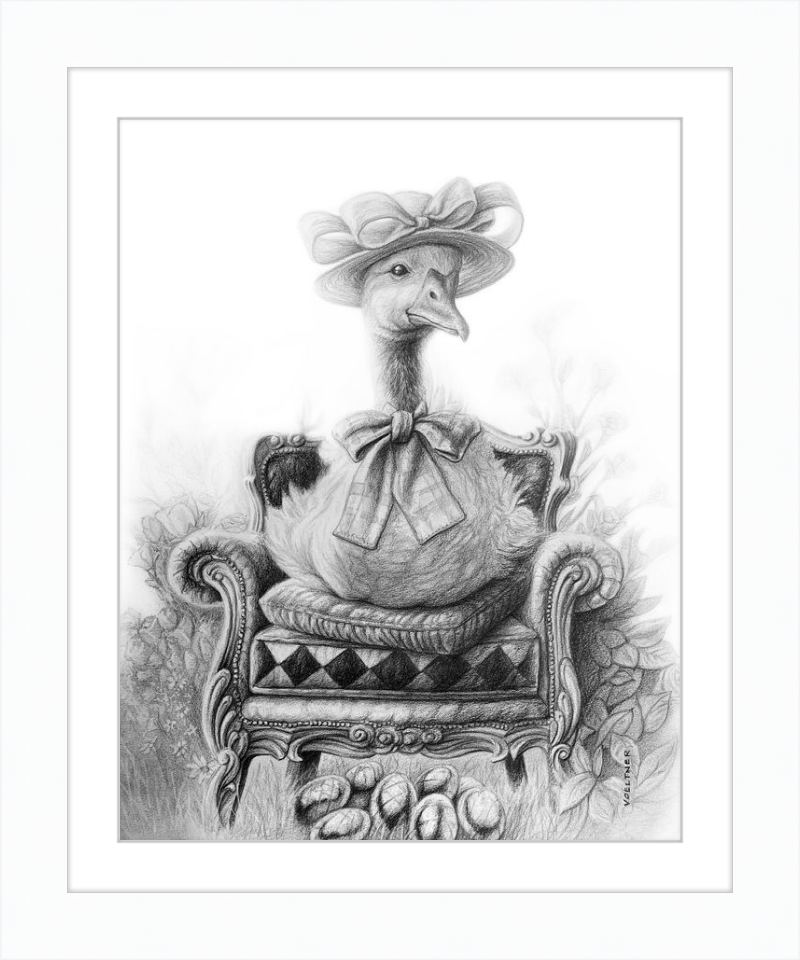 The Goose (Drawing) Art Print
