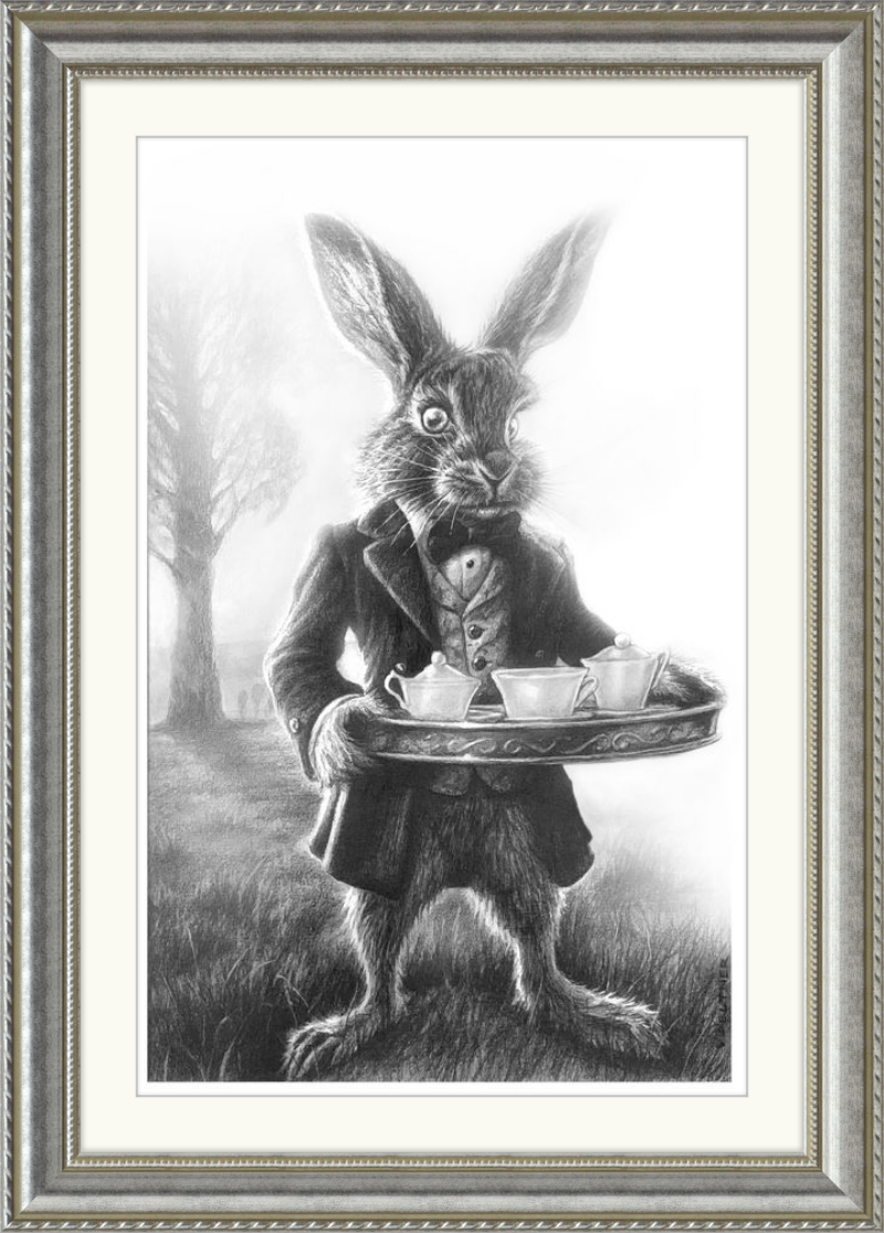 The March Hare (Drawing) Art Print
