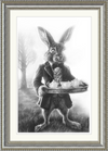 The March Hare (Drawing) Art Print