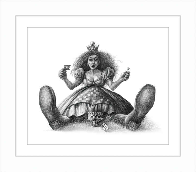 The Red Queen (Drawing) Art Print