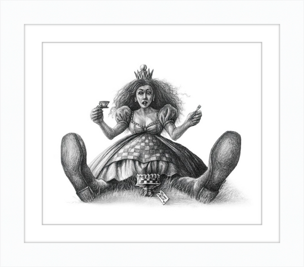The Red Queen (Drawing) Art Print
