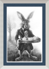 The March Hare (Drawing) Art Print