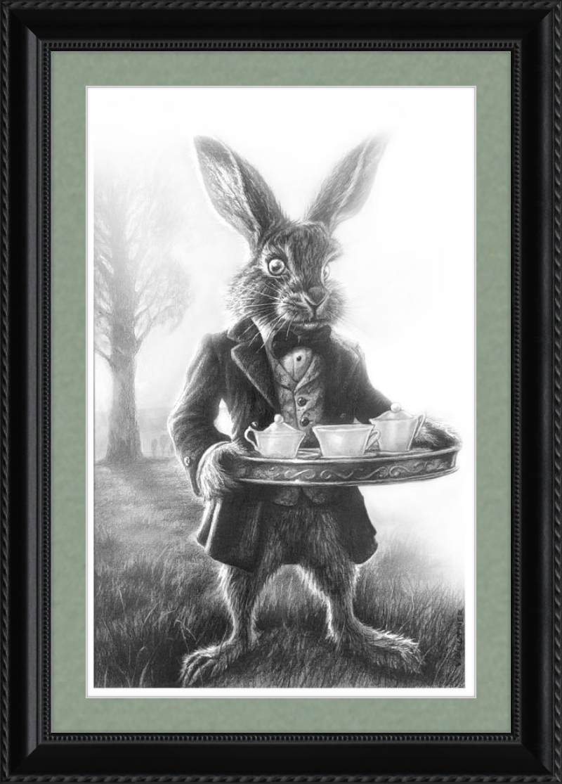 The March Hare (Drawing) Art Print