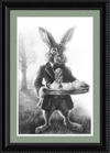 The March Hare (Drawing) Art Print
