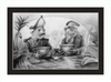 The Footmen (Drawing) Art Print