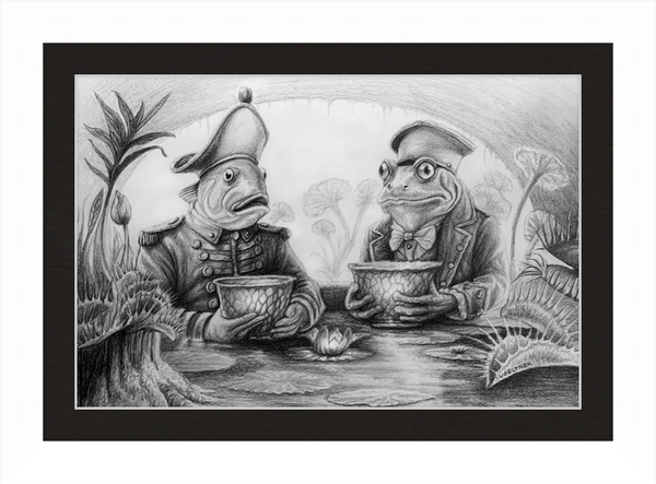 The Footmen (Drawing) Art Print
