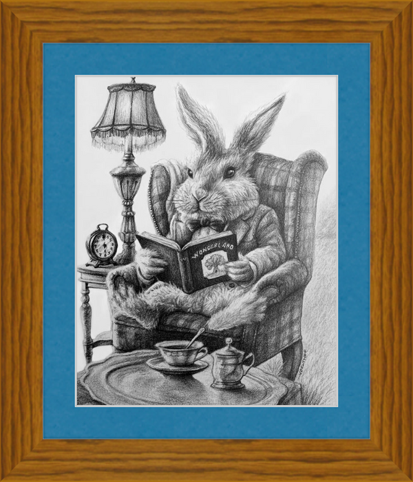 The White Rabbit (Drawing) Art Print