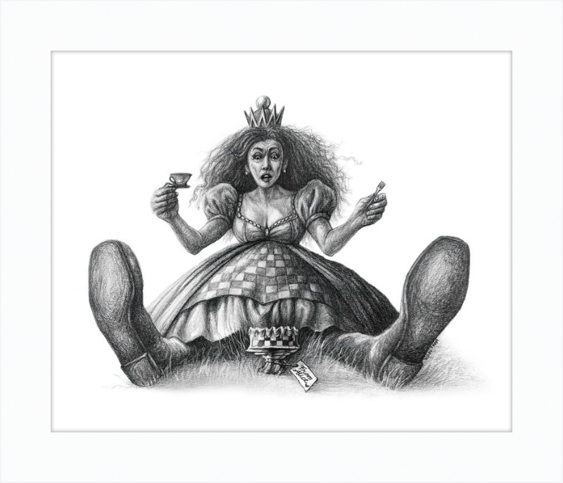 The Red Queen (Drawing) Art Print
