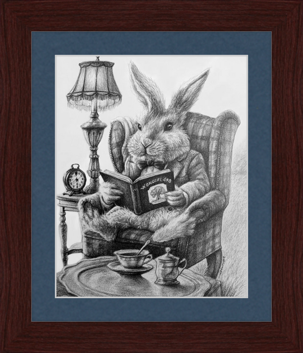The White Rabbit (Drawing) Art Print