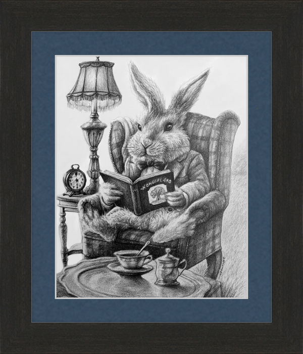 The White Rabbit (Drawing) Art Print