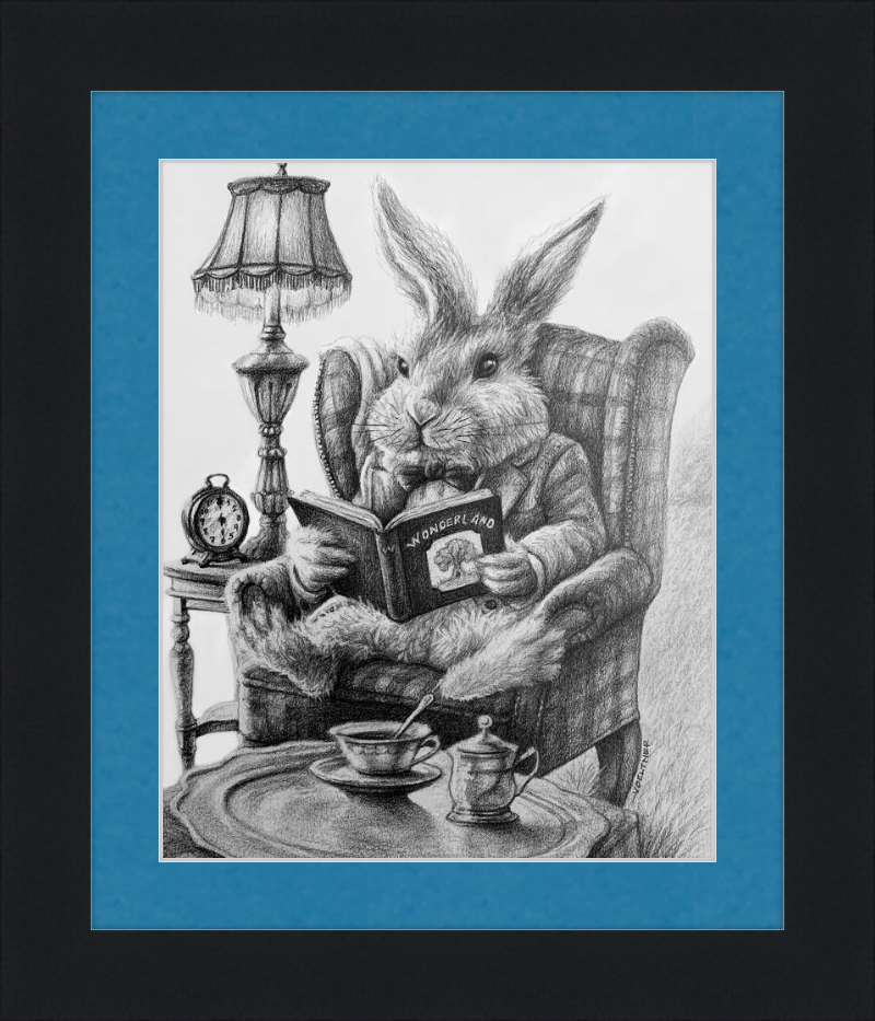 The White Rabbit (Drawing) Art Print