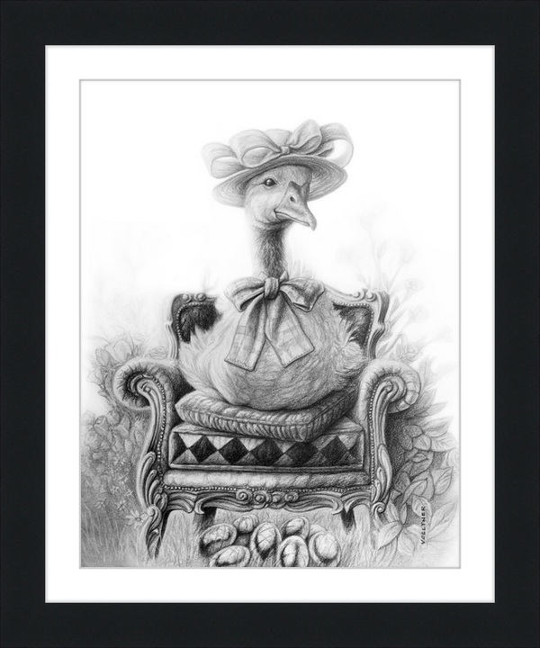 The Goose (Drawing) Art Print