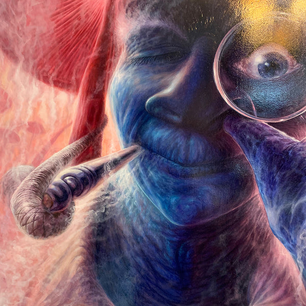 Caterpillar Thriller - Original Oil Painting